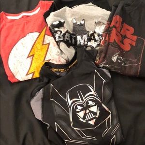Boys superhero/ Star Wars t-shirts
